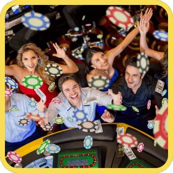 Dealer live casino melayani pemain dalam sesi permainan poker dan blackjack